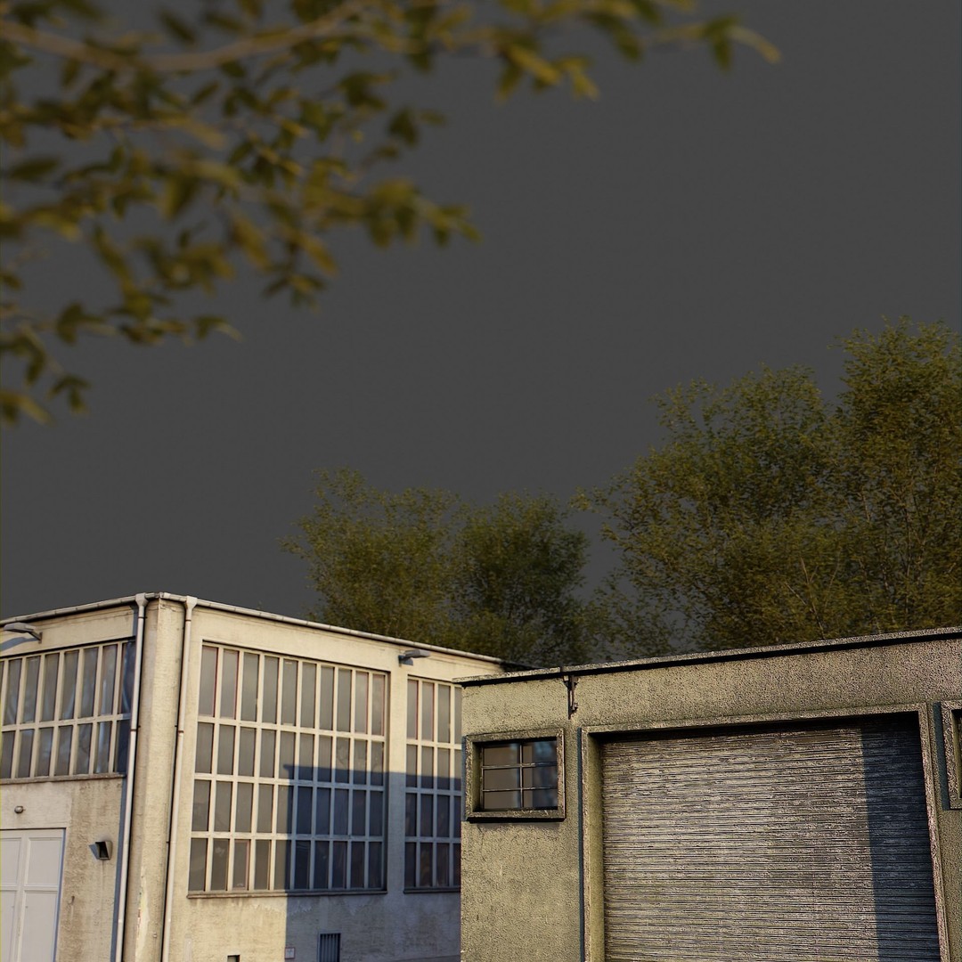 Industrial Building Pack 3D Model – Low Poly Game Asset, PBR, FBX - View 6