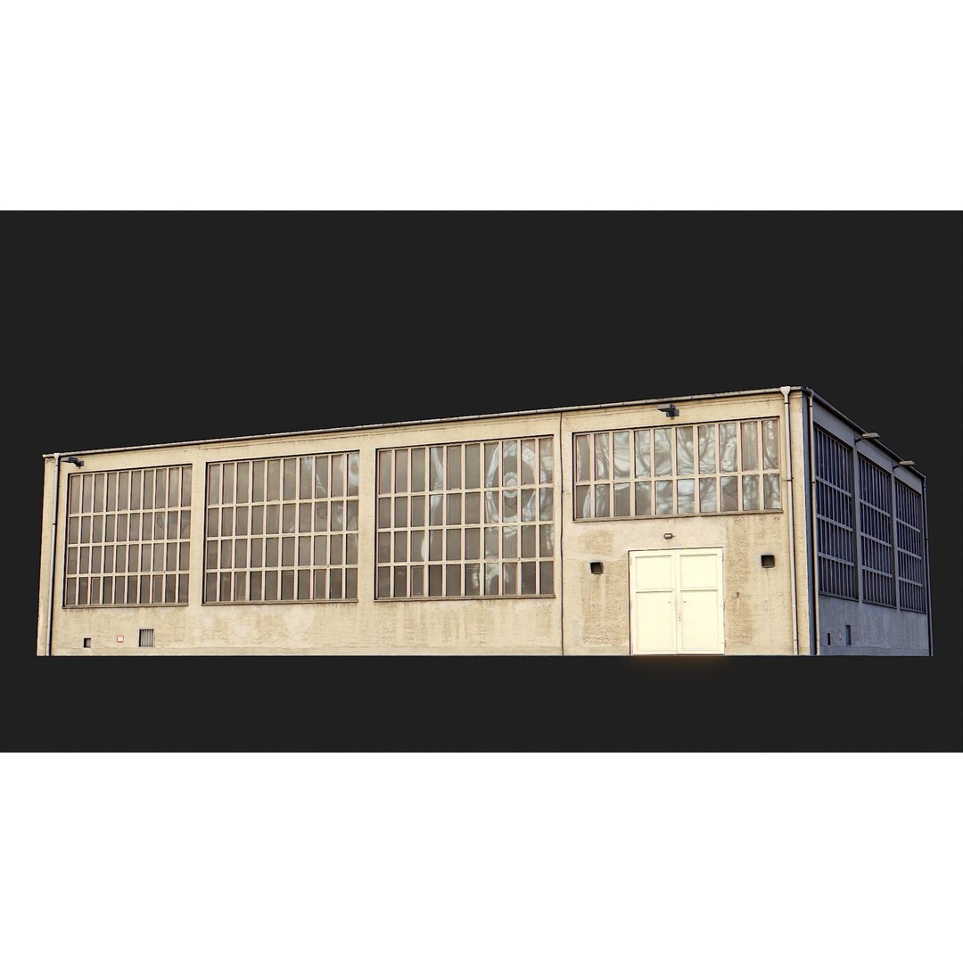 Industrial Building Pack 3D Model – Low Poly Game Asset, PBR, FBX - View 8