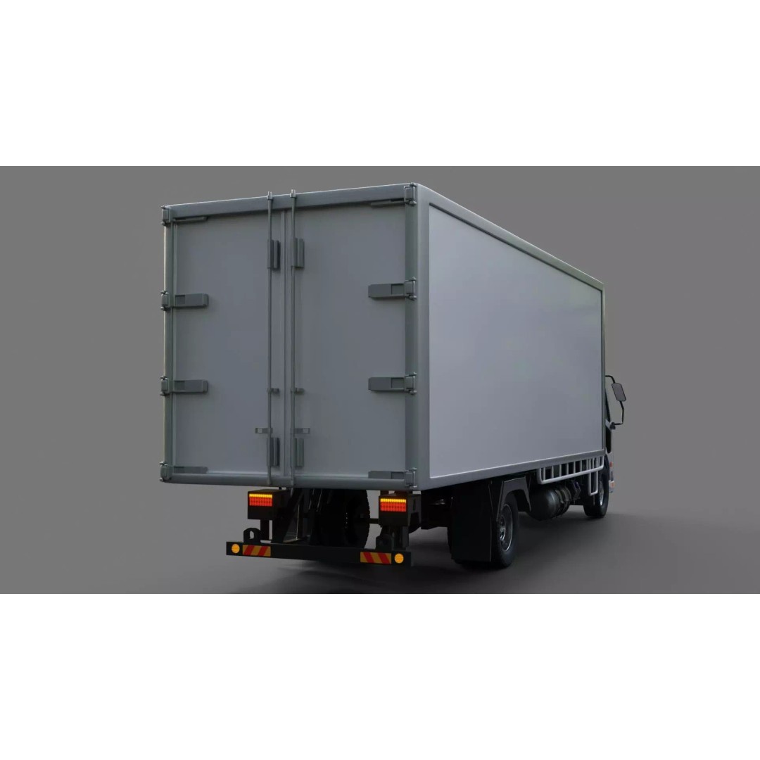 Mitsubishi Fuso Fighter Cargo Truck 3D Model – Rigged PBR Asset, FBX/OBJ - View 10