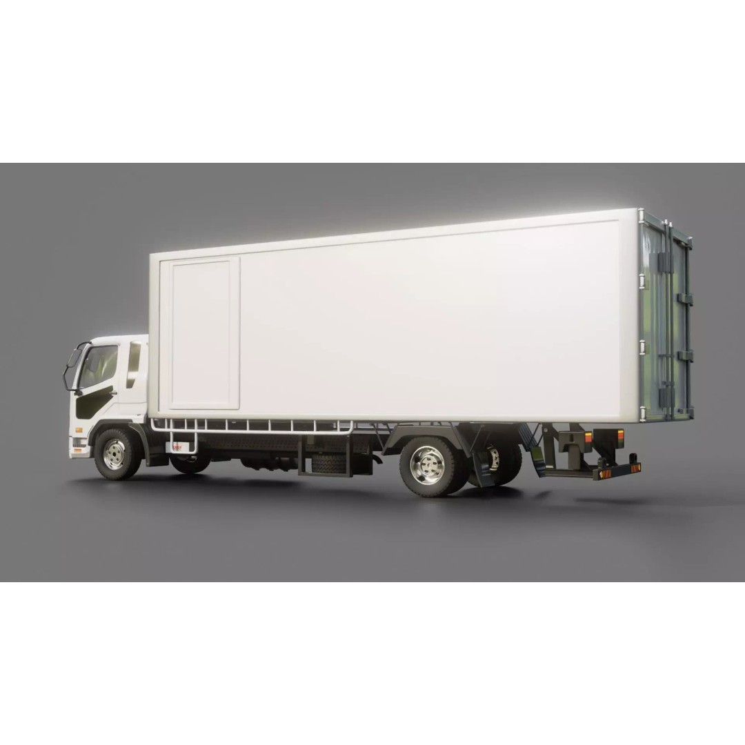 Mitsubishi Fuso Fighter Cargo Truck 3D Model – Rigged PBR Asset, FBX/OBJ - View 22