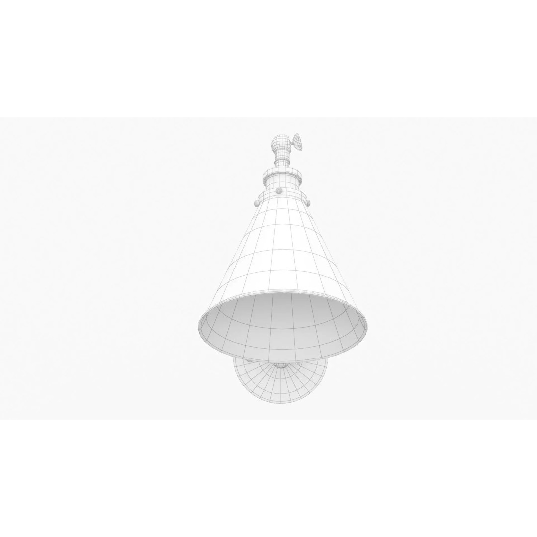 JONATHAN Y Lighting 3D Model – Vintage Pendant Lamp with PBR Textures - View 10