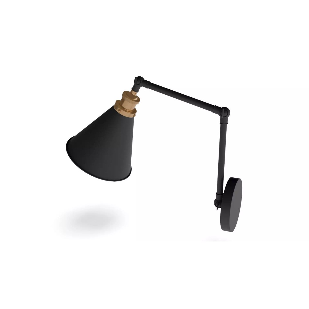 JONATHAN Y Lighting 3D Model – Vintage Pendant Lamp with PBR Textures - View 11