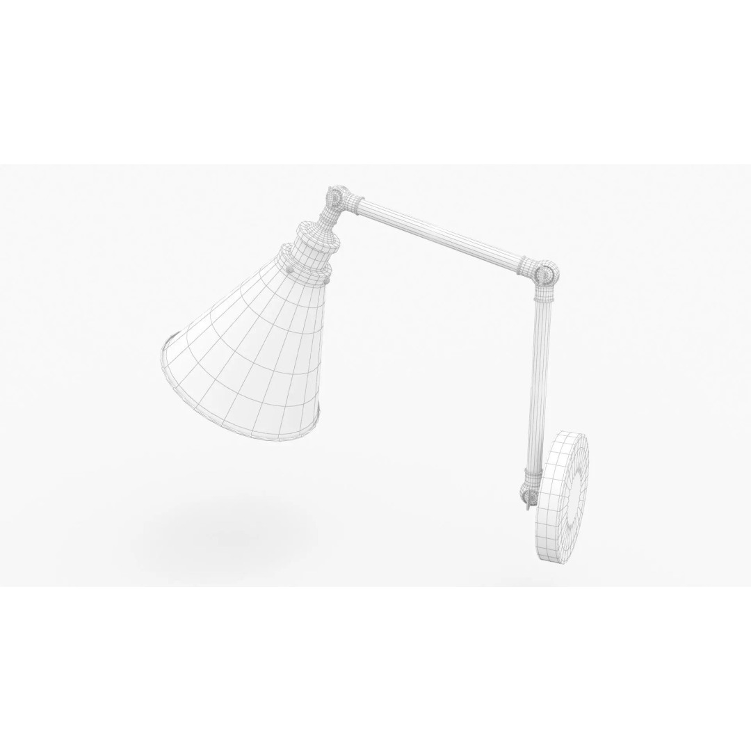 JONATHAN Y Lighting 3D Model – Vintage Pendant Lamp with PBR Textures - View 13