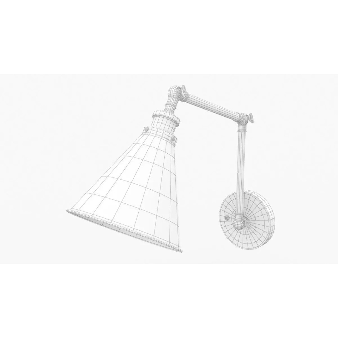 JONATHAN Y Lighting 3D Model – Vintage Pendant Lamp with PBR Textures - View 15