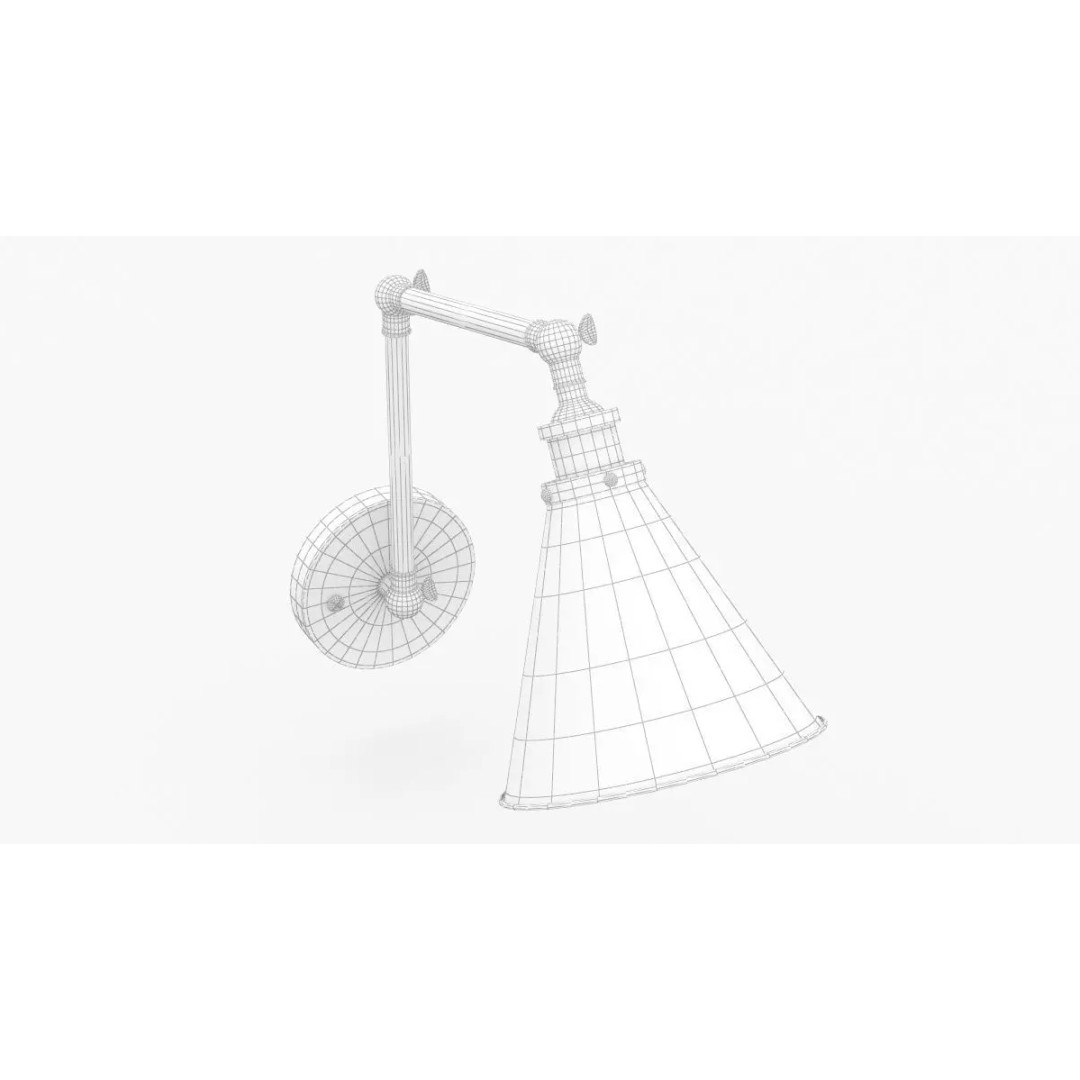 JONATHAN Y Lighting 3D Model – Vintage Pendant Lamp with PBR Textures - View 17