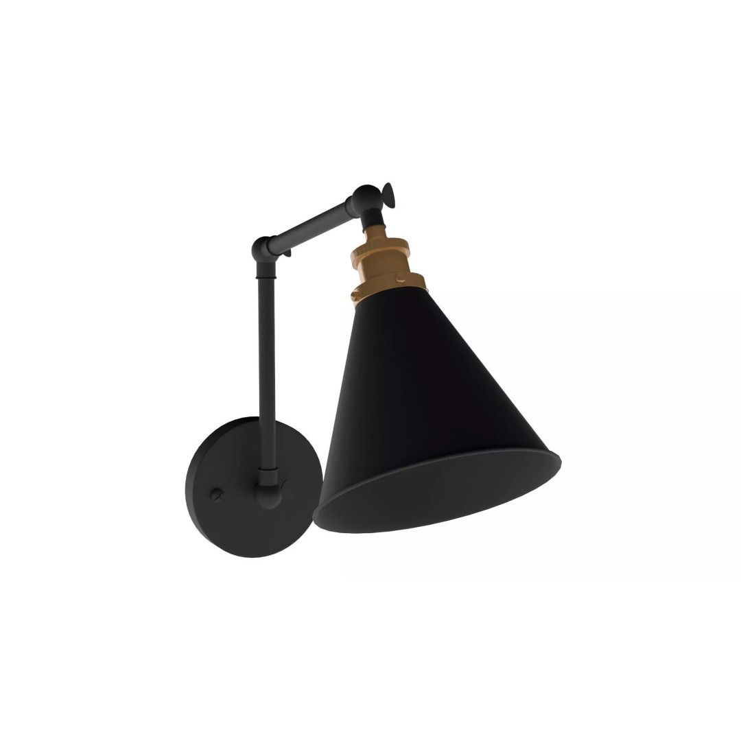 JONATHAN Y Lighting 3D Model – Vintage Pendant Lamp with PBR Textures - View 3