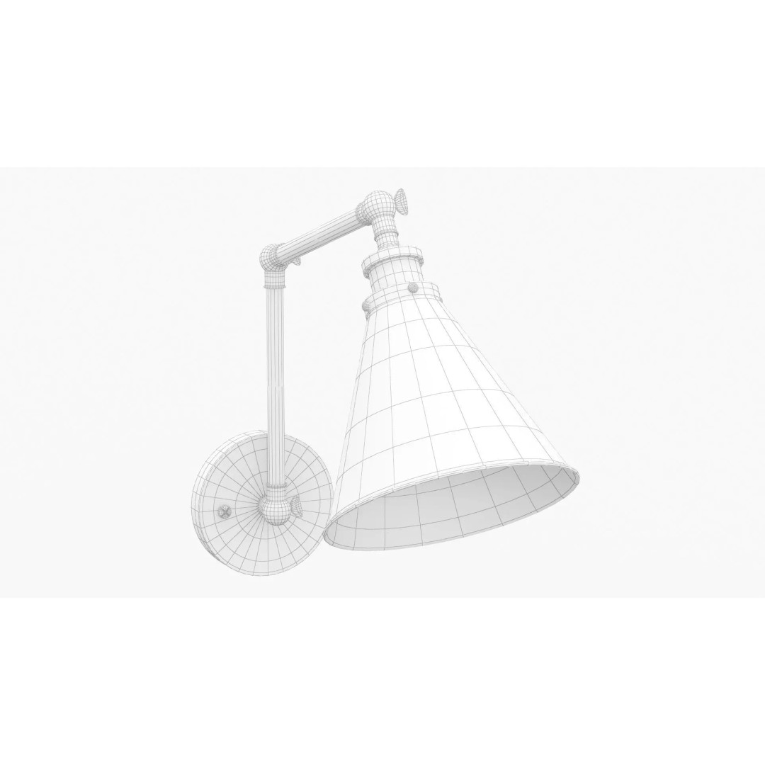 JONATHAN Y Lighting 3D Model – Vintage Pendant Lamp with PBR Textures - View 5