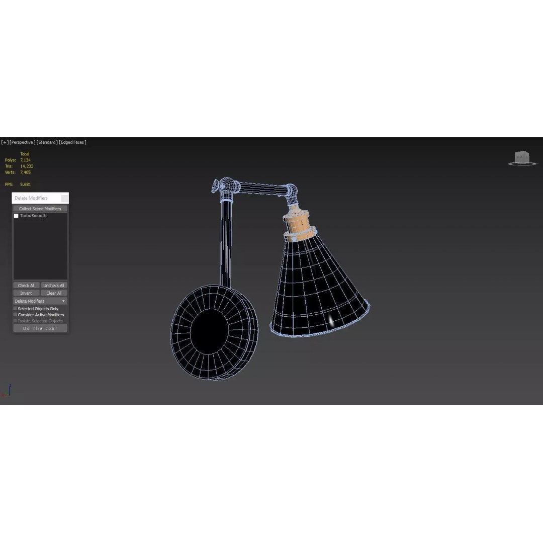 JONATHAN Y Lighting 3D Model – Vintage Pendant Lamp with PBR Textures - View 7
