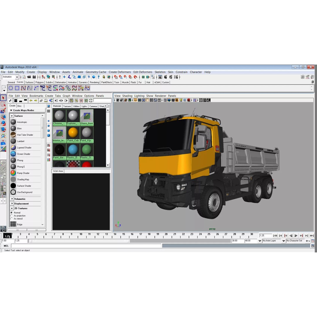 Renault K-Series 6X4 3D Model – High Poly Truck Asset, FBX & OBJ