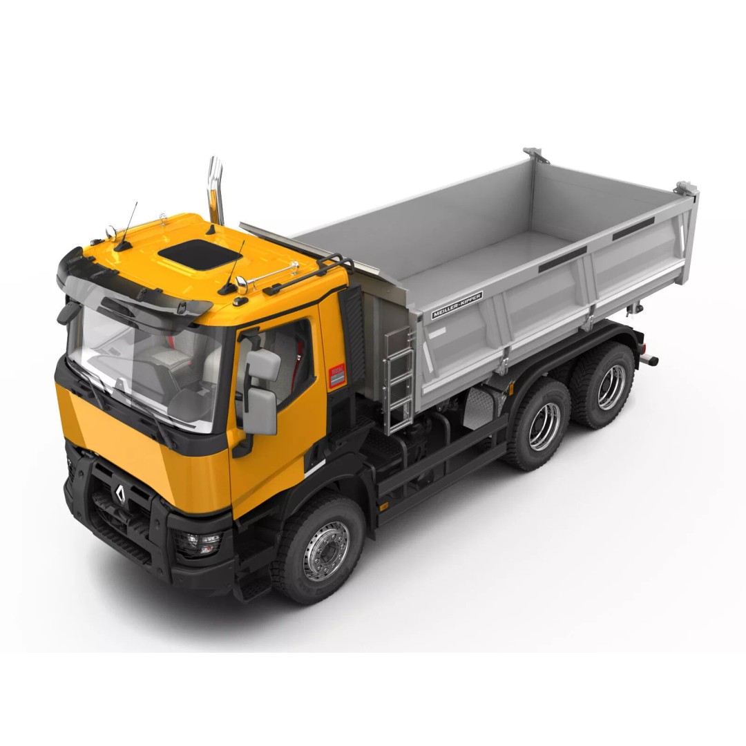 Renault K-Series 6X4 3D Model – High Poly Truck Asset, FBX & OBJ - View 11