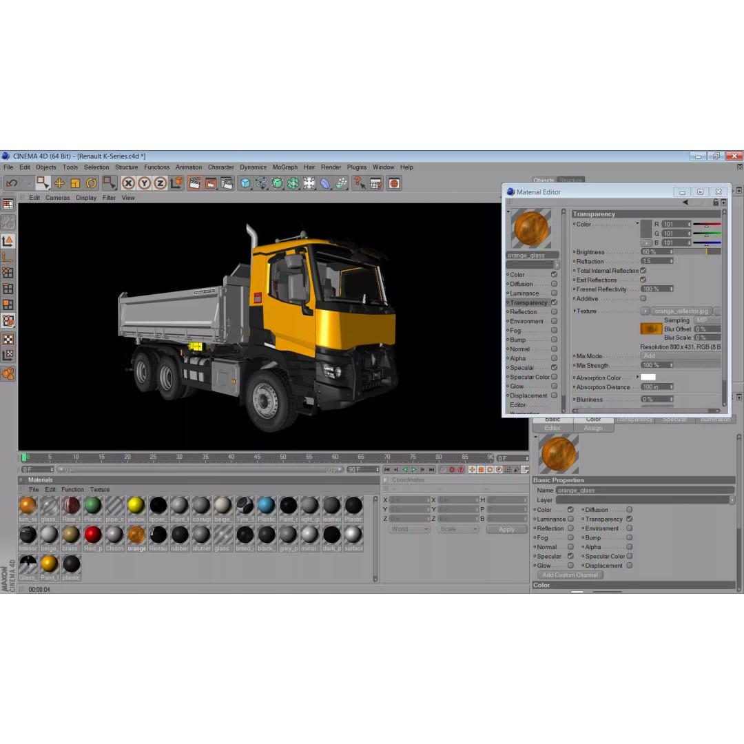 Renault K-Series 6X4 3D Model – High Poly Truck Asset, FBX & OBJ - View 16