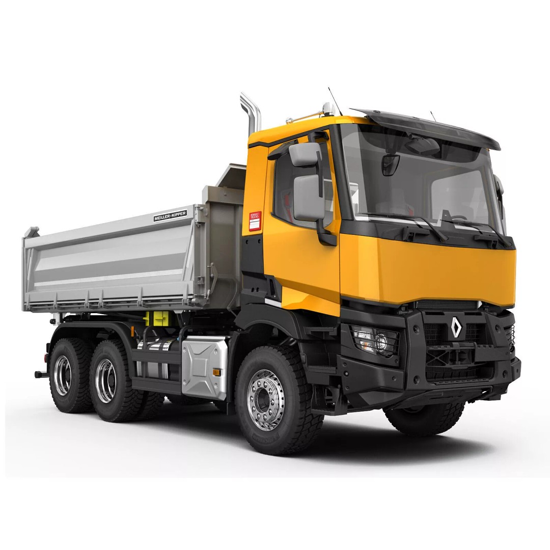 Renault K-Series 6X4 3D Model – High Poly Truck Asset, FBX & OBJ - View 2