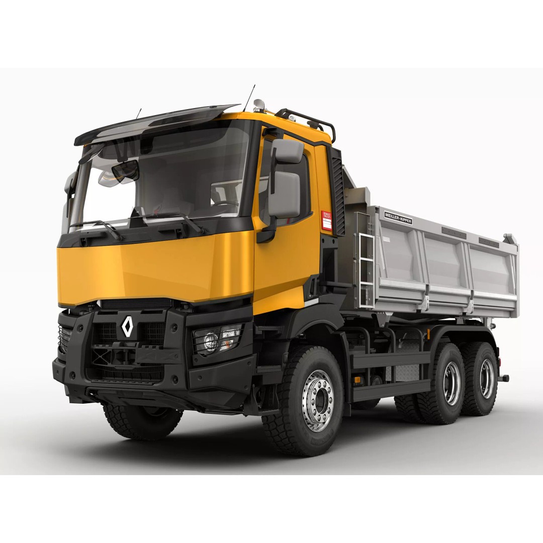 Renault K-Series 6X4 3D Model – High Poly Truck Asset, FBX & OBJ - View 4