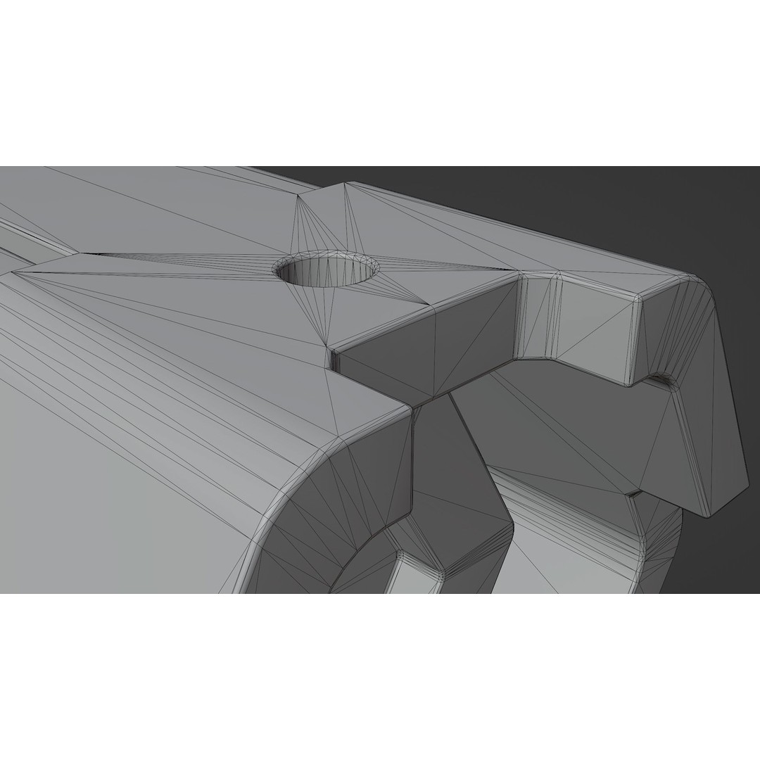 Hard Surface Framing 3D Model – Sci-Fi Kitbash, UV Mapped, FBX