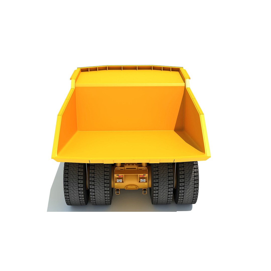 Off Highway Mining Dump Truck 3D Model – High Poly Game Asset, FBX, OBJ - View 8