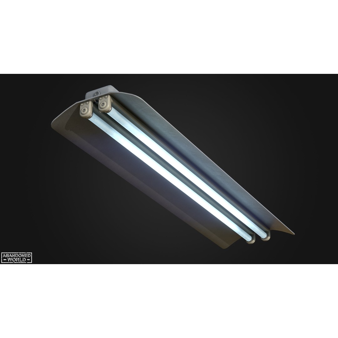 Old Industrial Lamps 3D Model – Low Poly Game Ready Asset for Unity, Blender - View 26