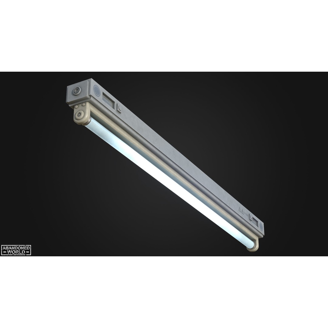 Old Industrial Lamps 3D Model – Low Poly Game Ready Asset for Unity, Blender - View 30