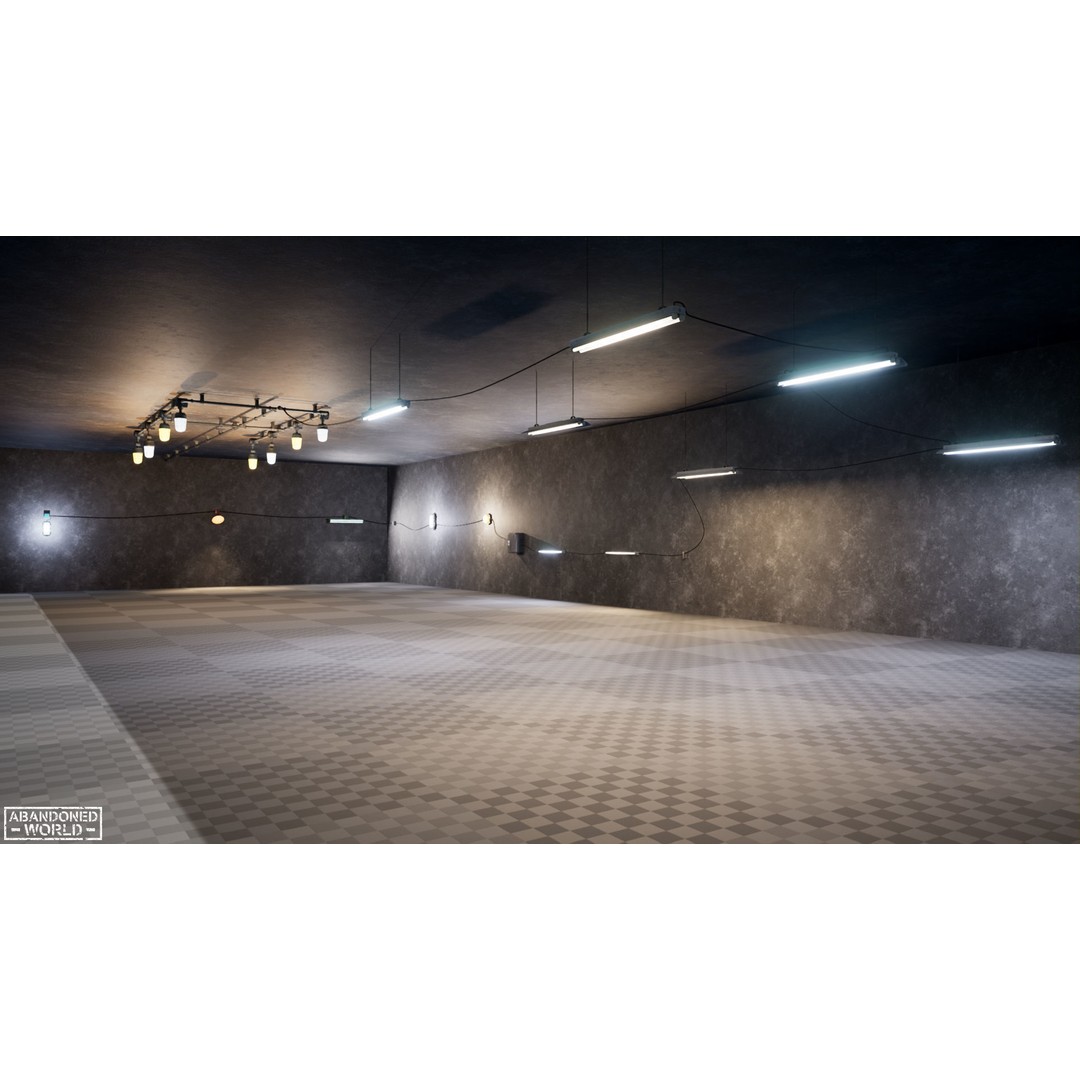 Old Industrial Lamps 3D Model – Low Poly Game Ready Asset for Unity, Blender - View 49