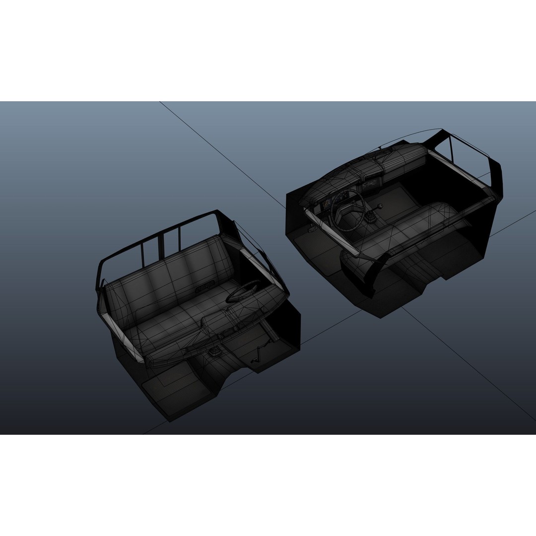 Snow Plow Pickup Truck 3D Model – Low Poly Game Asset, FBX - View 49