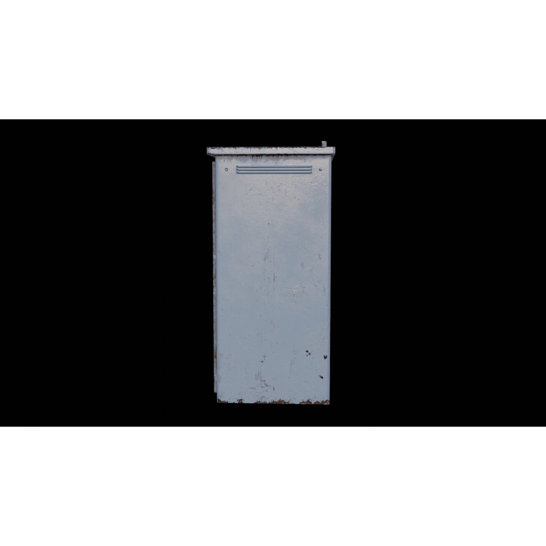 Electric Box 3D Model – Low Poly Game-Ready Asset, FBX, OBJ - View 11