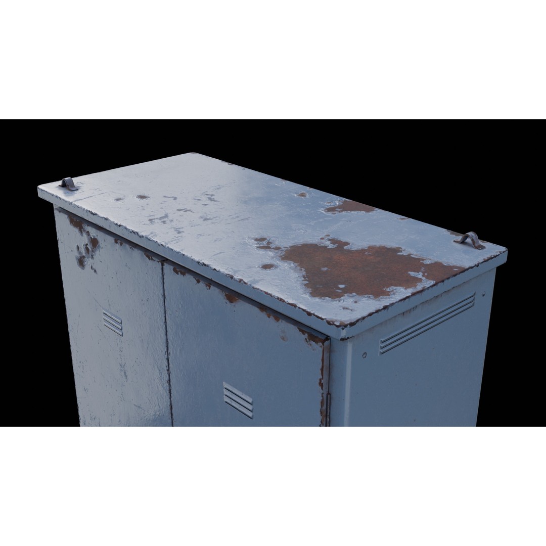 Electric Box 3D Model – Low Poly Game-Ready Asset, FBX, OBJ - View 13