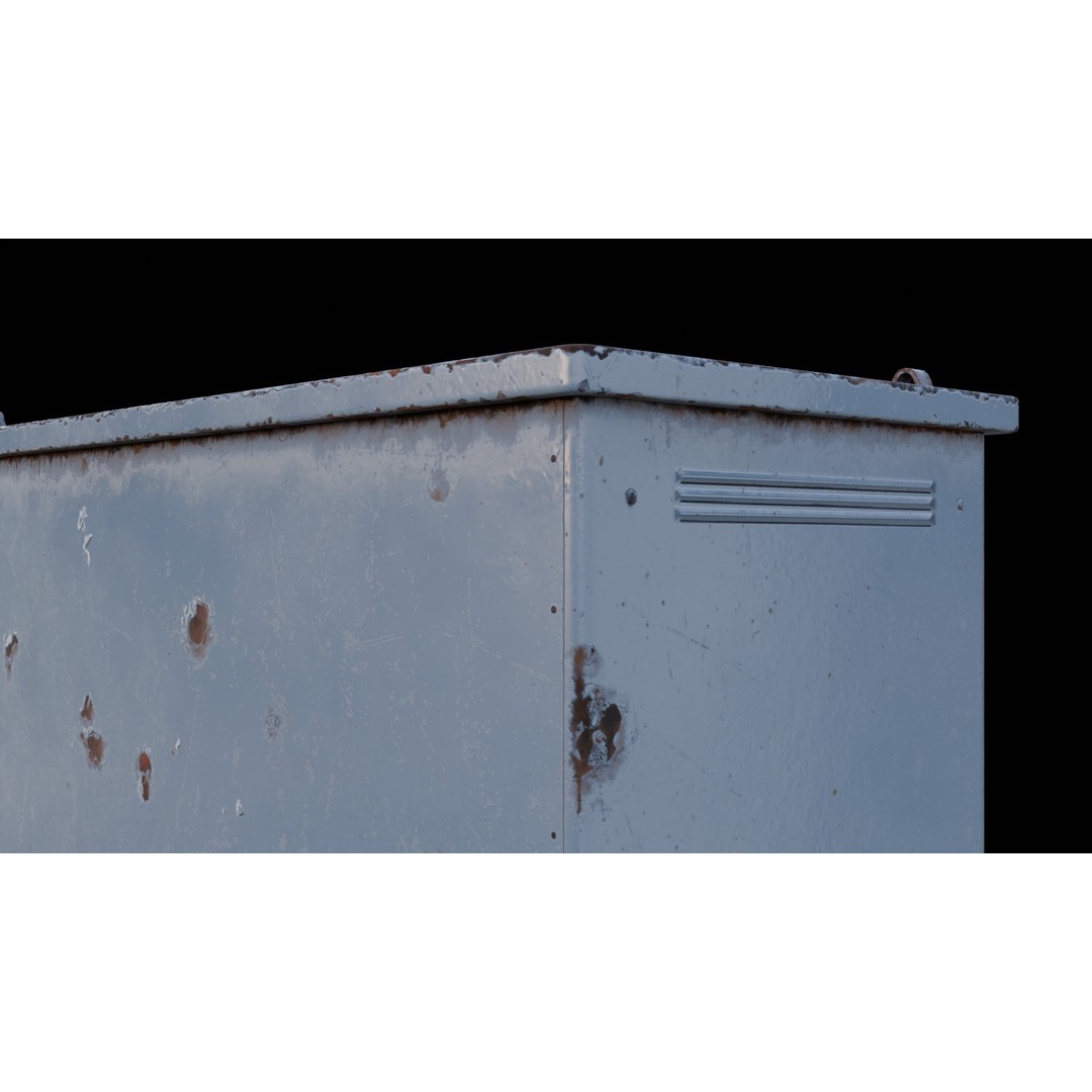Electric Box 3D Model – Low Poly Game-Ready Asset, FBX, OBJ - View 14