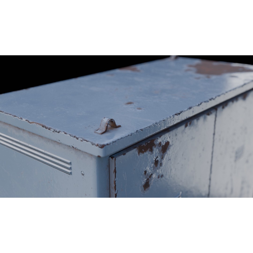 Electric Box 3D Model – Low Poly Game-Ready Asset, FBX, OBJ - View 15
