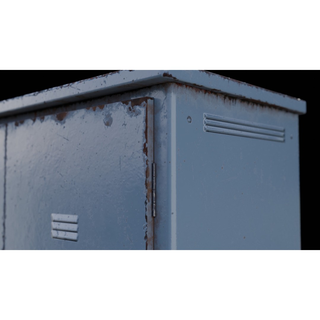 Electric Box 3D Model – Low Poly Game-Ready Asset, FBX, OBJ - View 16