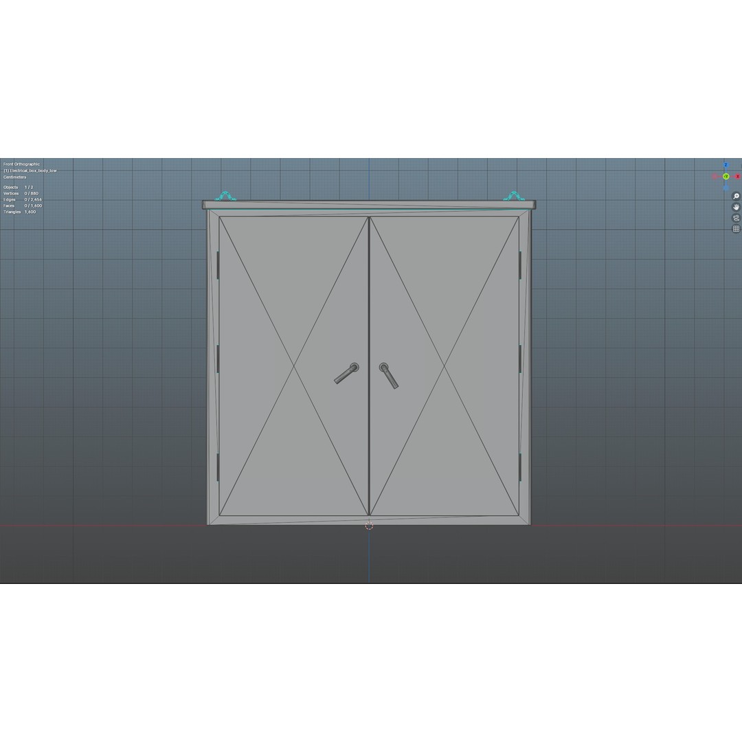 Electric Box 3D Model – Low Poly Game-Ready Asset, FBX, OBJ - View 18
