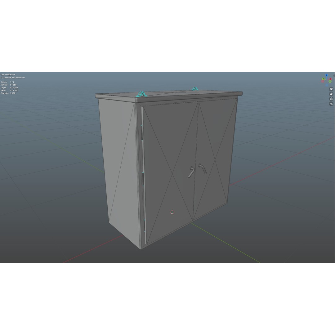 Electric Box 3D Model – Low Poly Game-Ready Asset, FBX, OBJ - View 19