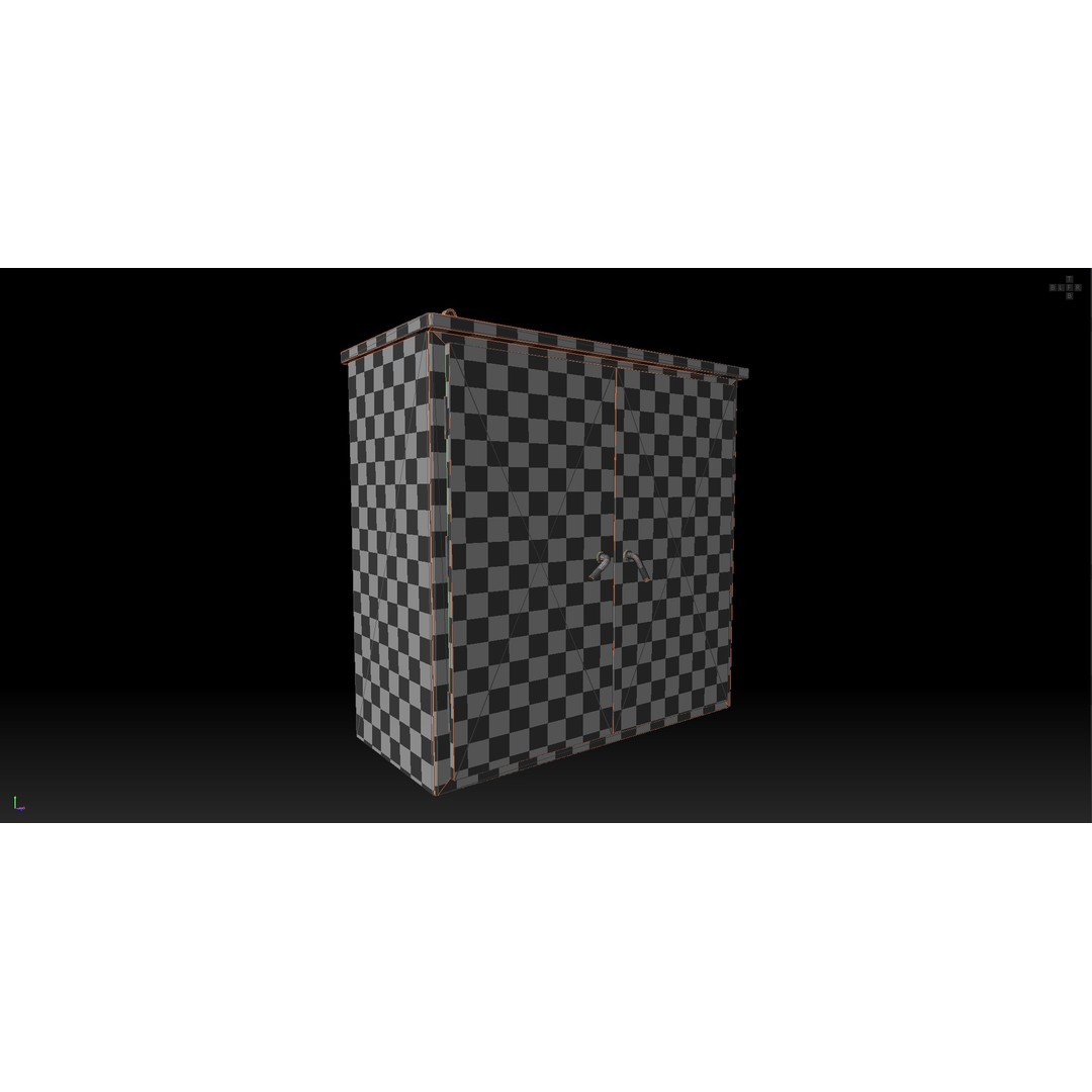Electric Box 3D Model – Low Poly Game-Ready Asset, FBX, OBJ - View 21