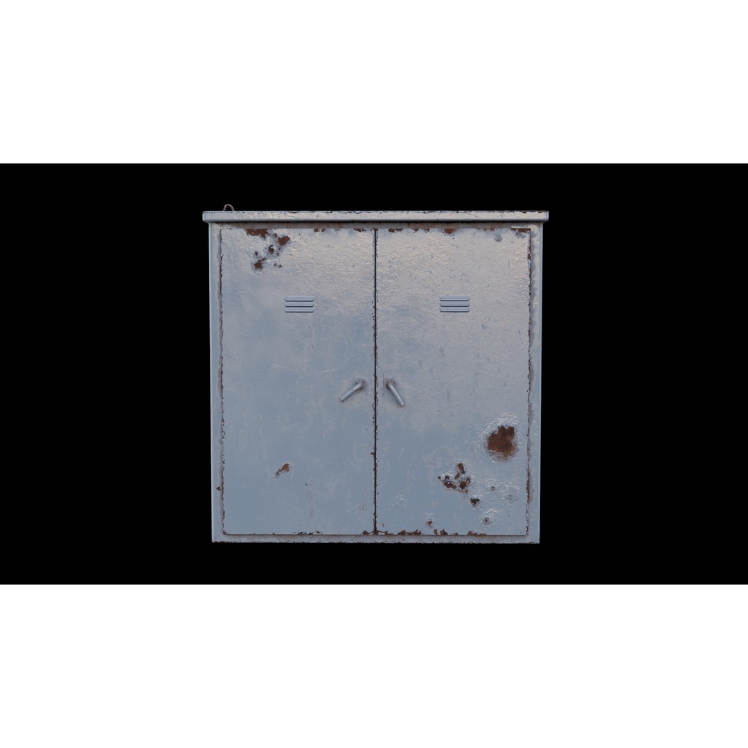 Electric Box 3D Model – Low Poly Game-Ready Asset, FBX, OBJ - View 3