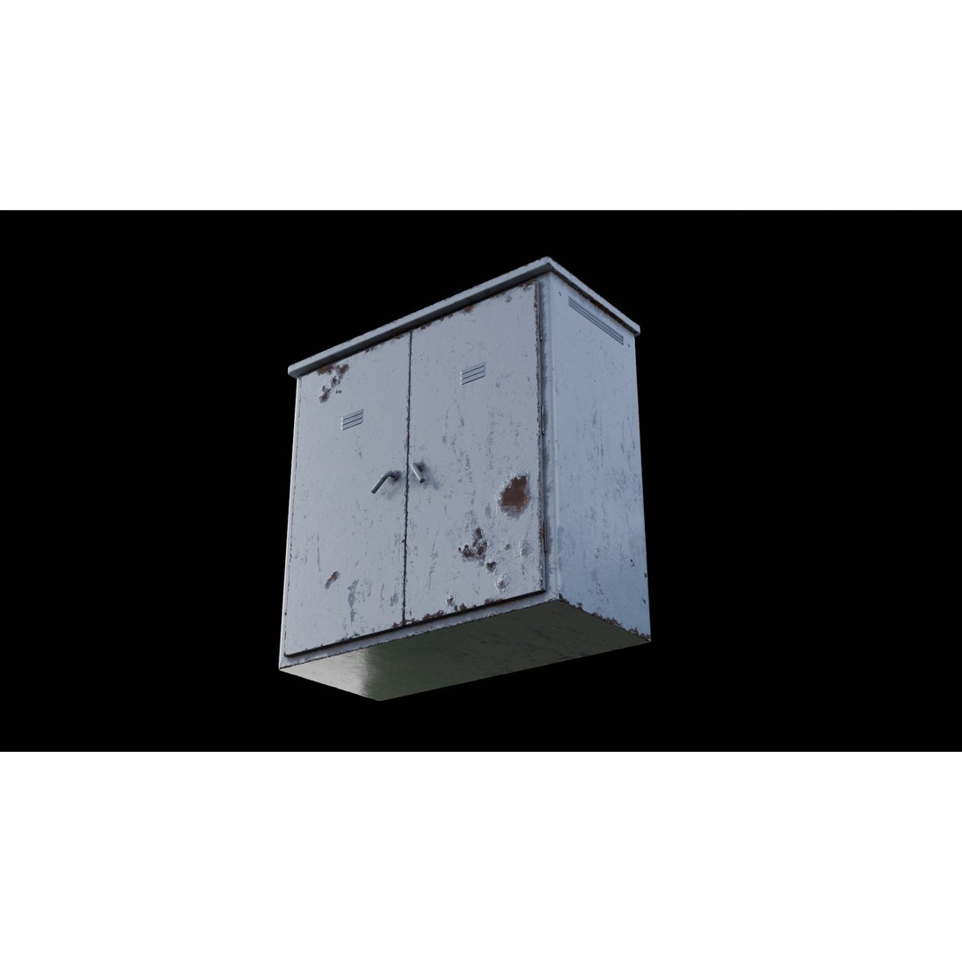 Electric Box 3D Model – Low Poly Game-Ready Asset, FBX, OBJ - View 7
