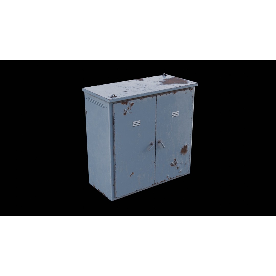 Electric Box 3D Model – Low Poly Game-Ready Asset, FBX, OBJ - View 8
