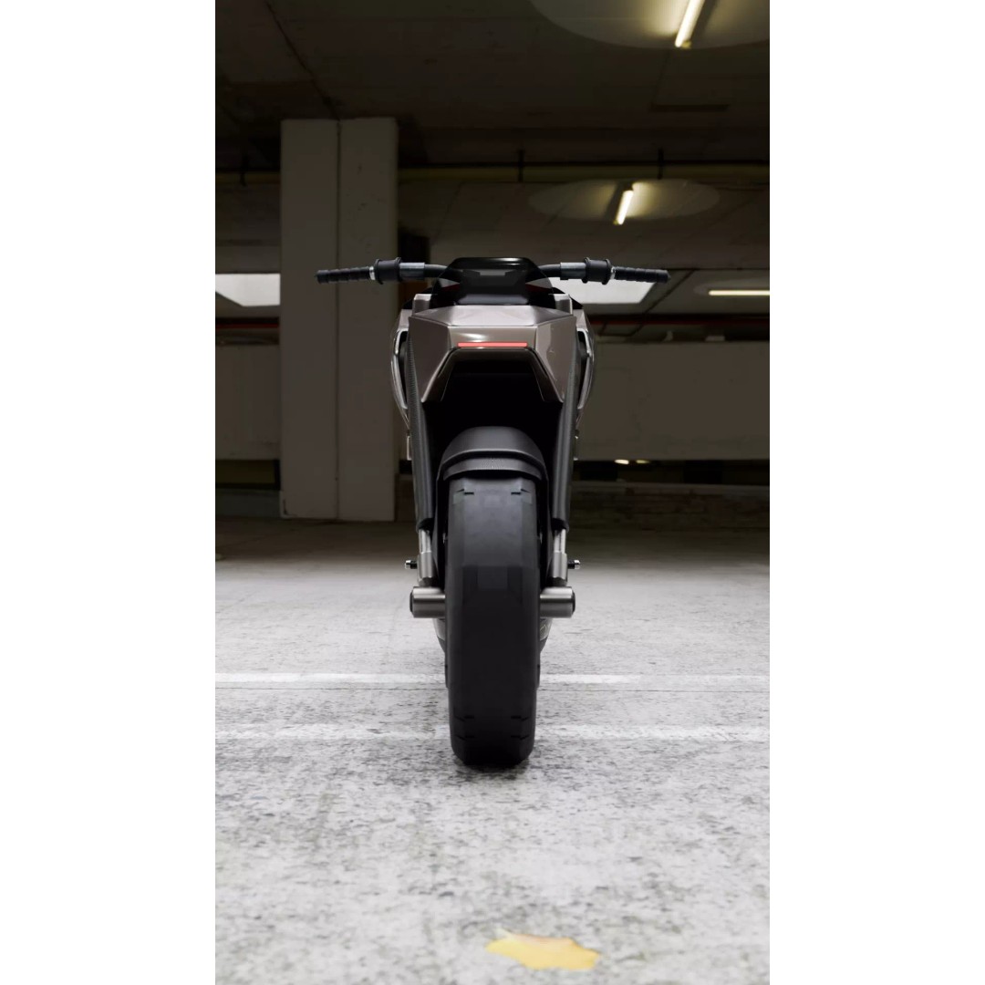 Cyberpunk Motorcycle 3D Model – High Detail Hard Surface, PBR Textures - View 6