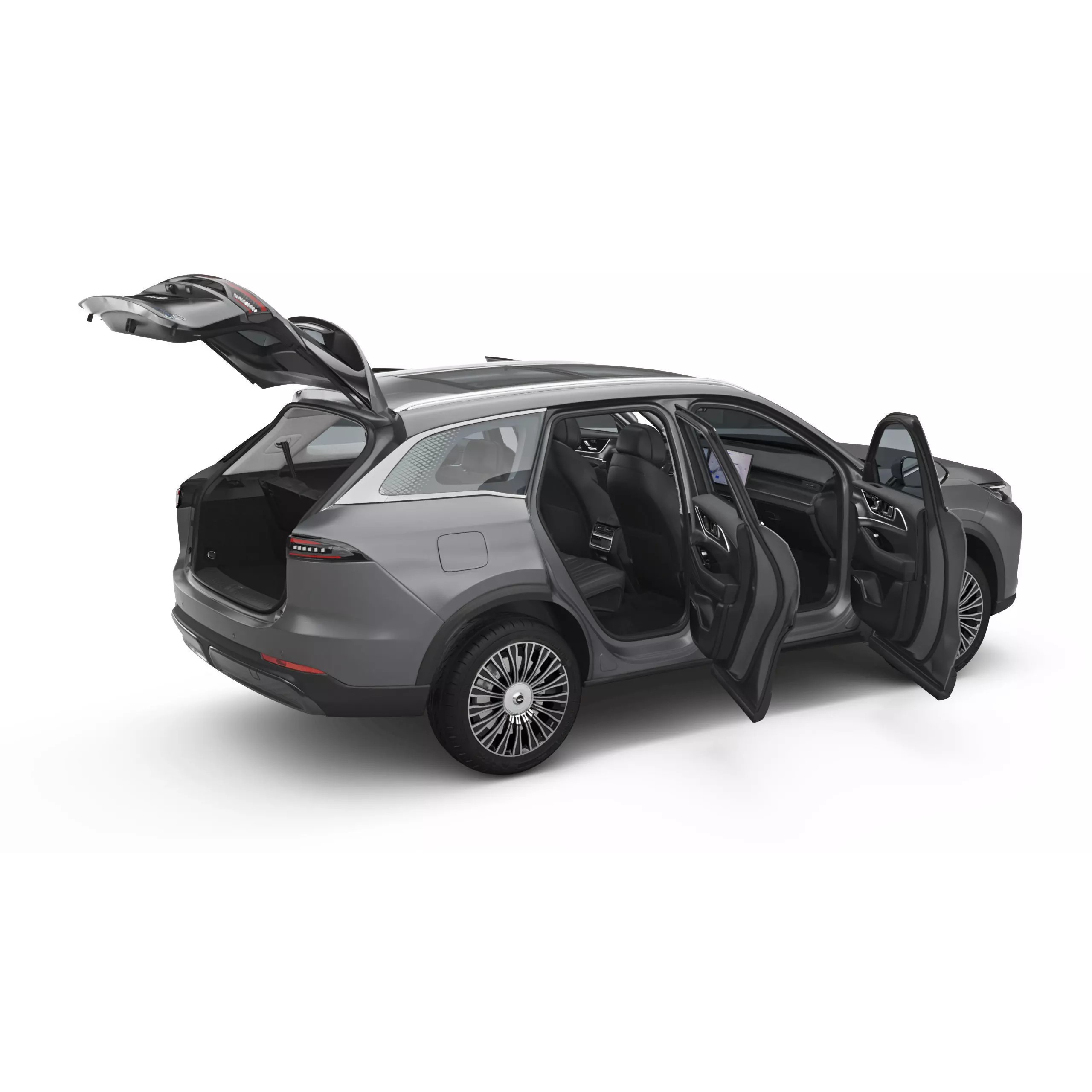 2026 Chery Tiggo 9 Hybrid - Game-Ready 3D Model - View 10