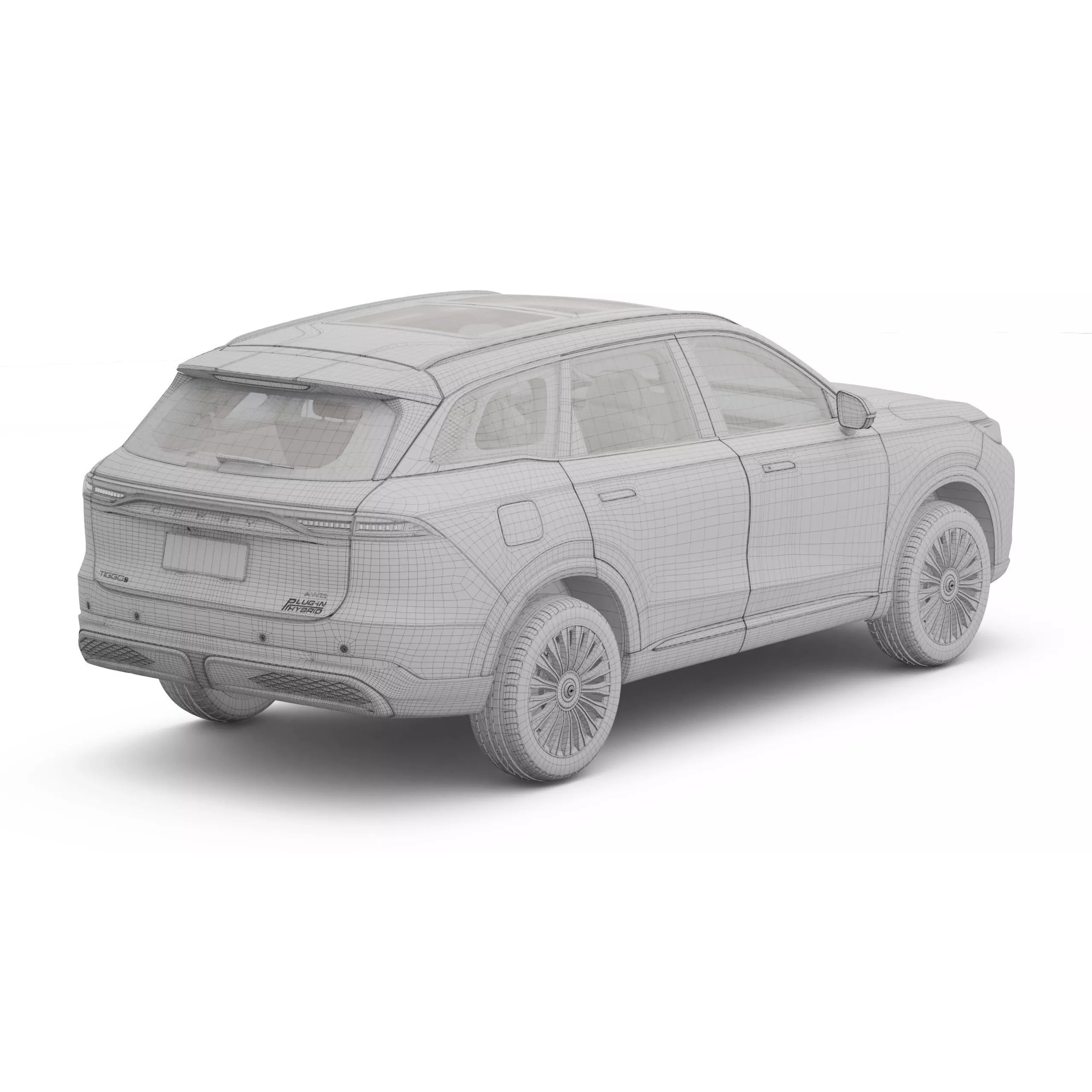 2026 Chery Tiggo 9 Hybrid - Game-Ready 3D Model - View 18