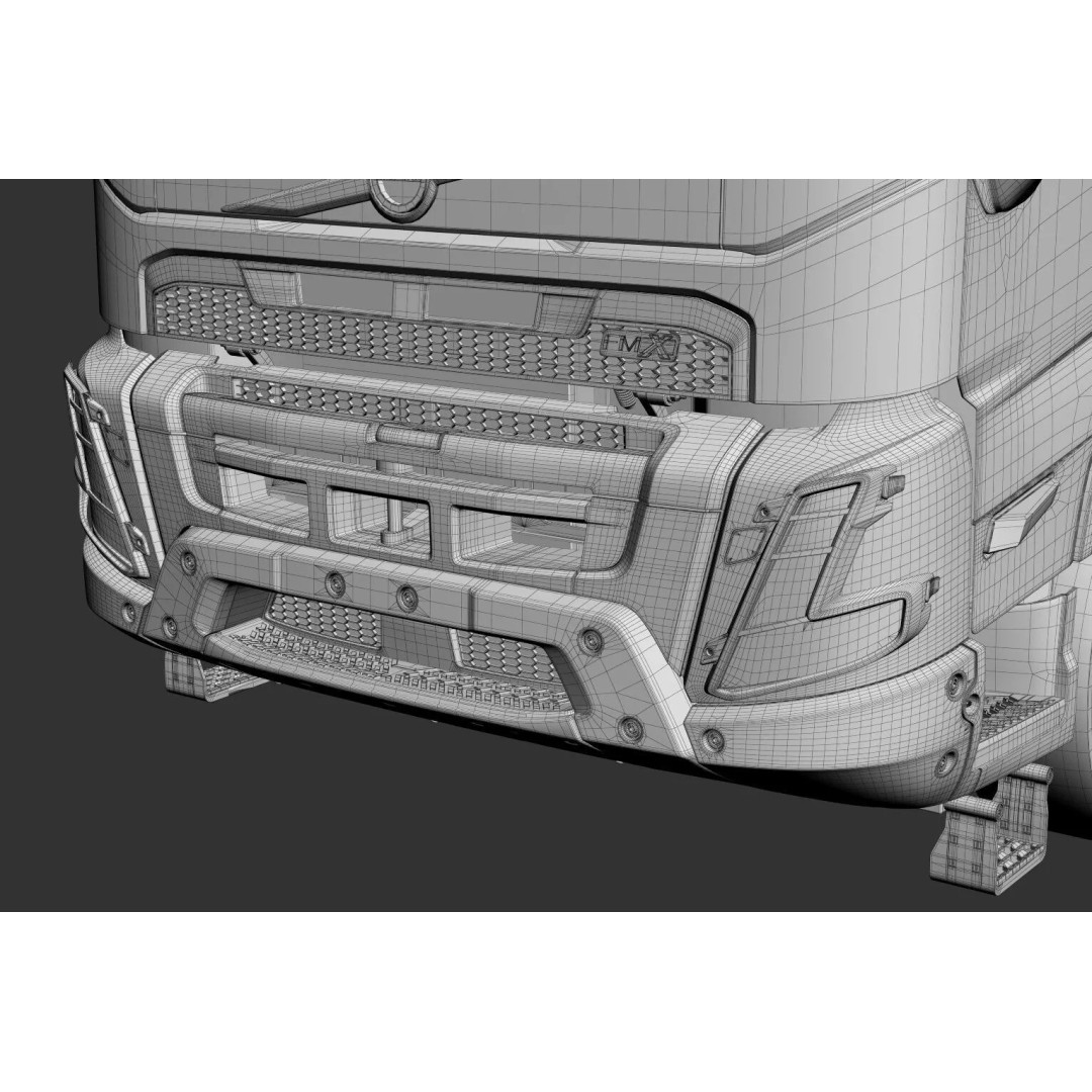 VOLVO FMX 8X4 Multilift Hooklift 3D Model – High Poly, Game-Ready, FBX - View 46