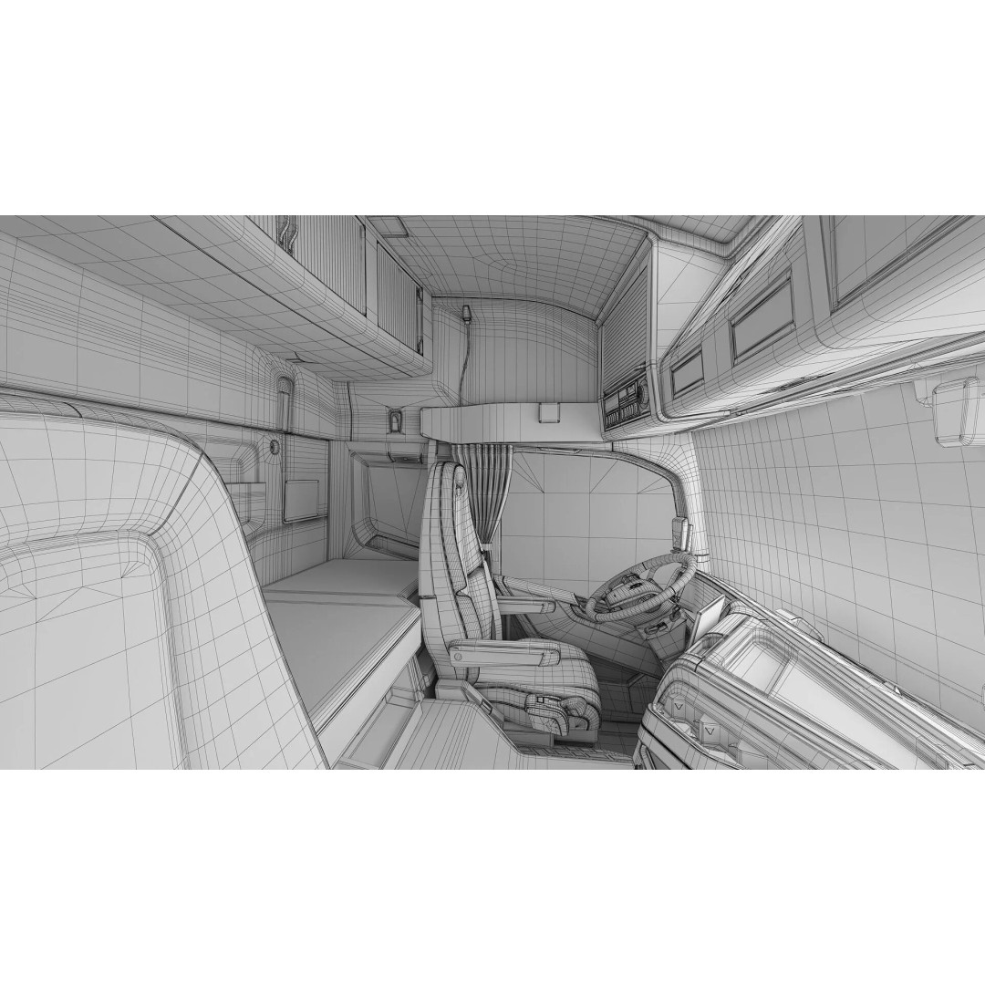 VOLVO FMX 8X4 Multilift Hooklift 3D Model – High Poly, Game-Ready, FBX - View 49