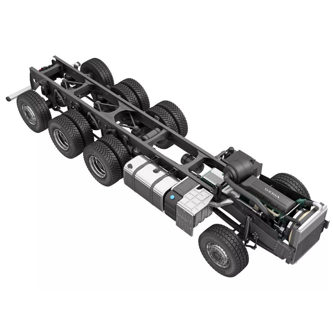 VOLVO FMX 8X4 Multilift Hooklift 3D Model – High Poly, Game-Ready, FBX - View 60