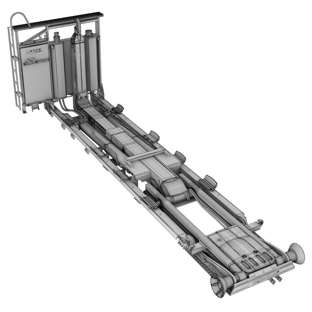 VOLVO FMX 8X4 Multilift Hooklift 3D Model – High Poly, Game-Ready, FBX - View 61