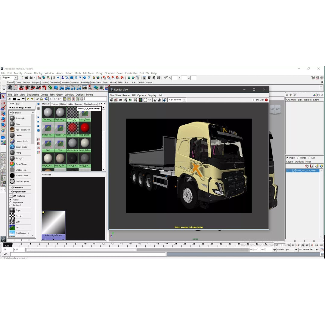 VOLVO FMX 8X4 Multilift Hooklift 3D Model – High Poly, Game-Ready, FBX - View 85