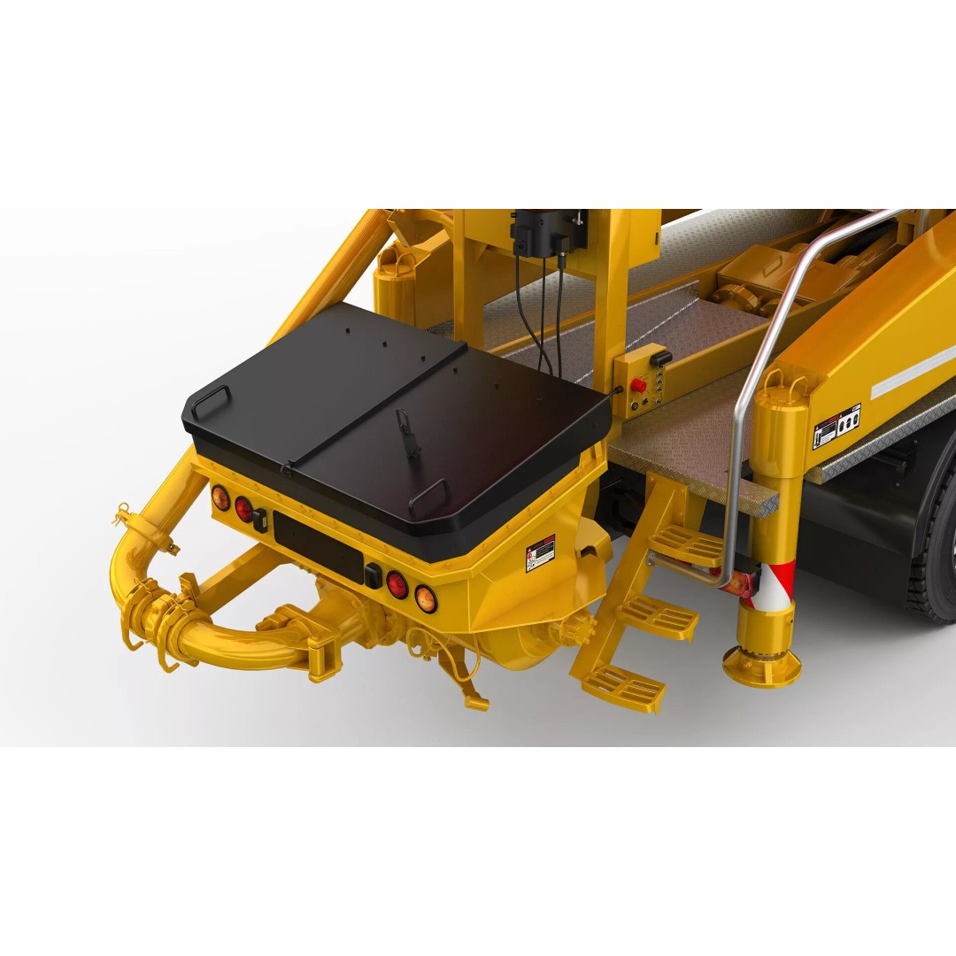 Concrete Pump Truck 3D Model – Rigged Animation Asset, FBX, OBJ - View 13