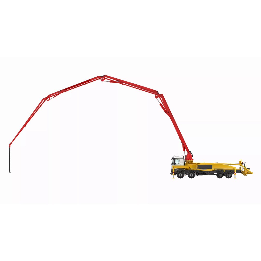 Concrete Pump Truck 3D Model – Rigged Animation Asset, FBX, OBJ - View 21