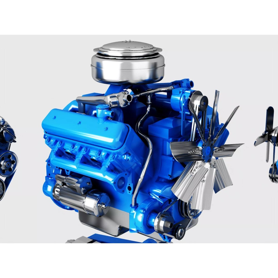 Industrial Engines 3D Model – High-Quality PBR Collection, FBX, OBJ - View 10