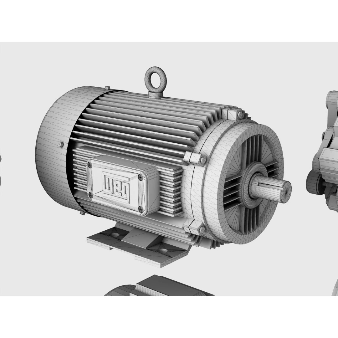 Industrial Engines 3D Model – High-Quality PBR Collection, FBX, OBJ - View 25