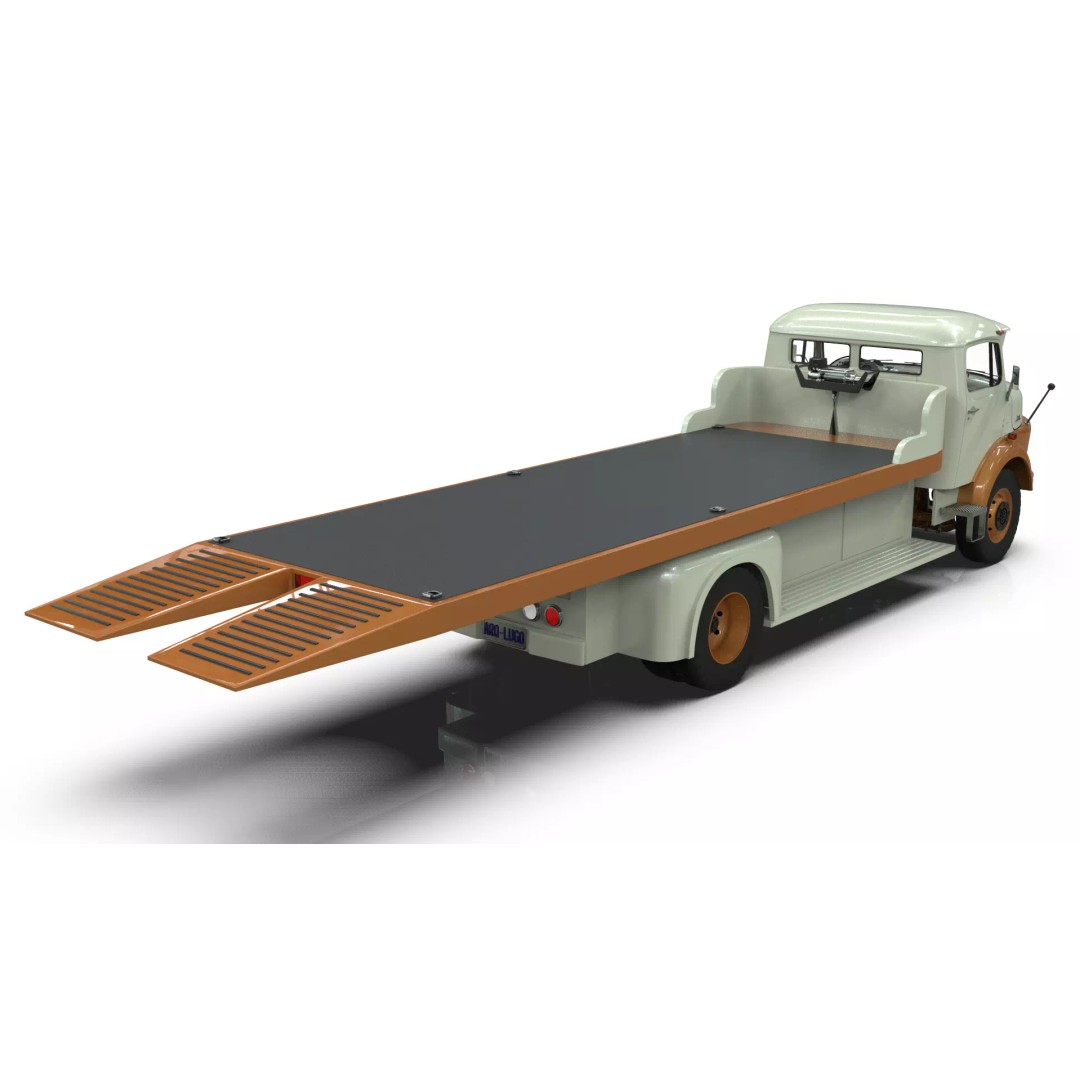 Mercedes-Benz LAK 710 4x4 Truck 3D Model – Classic Car Carrier, Blender - View 14
