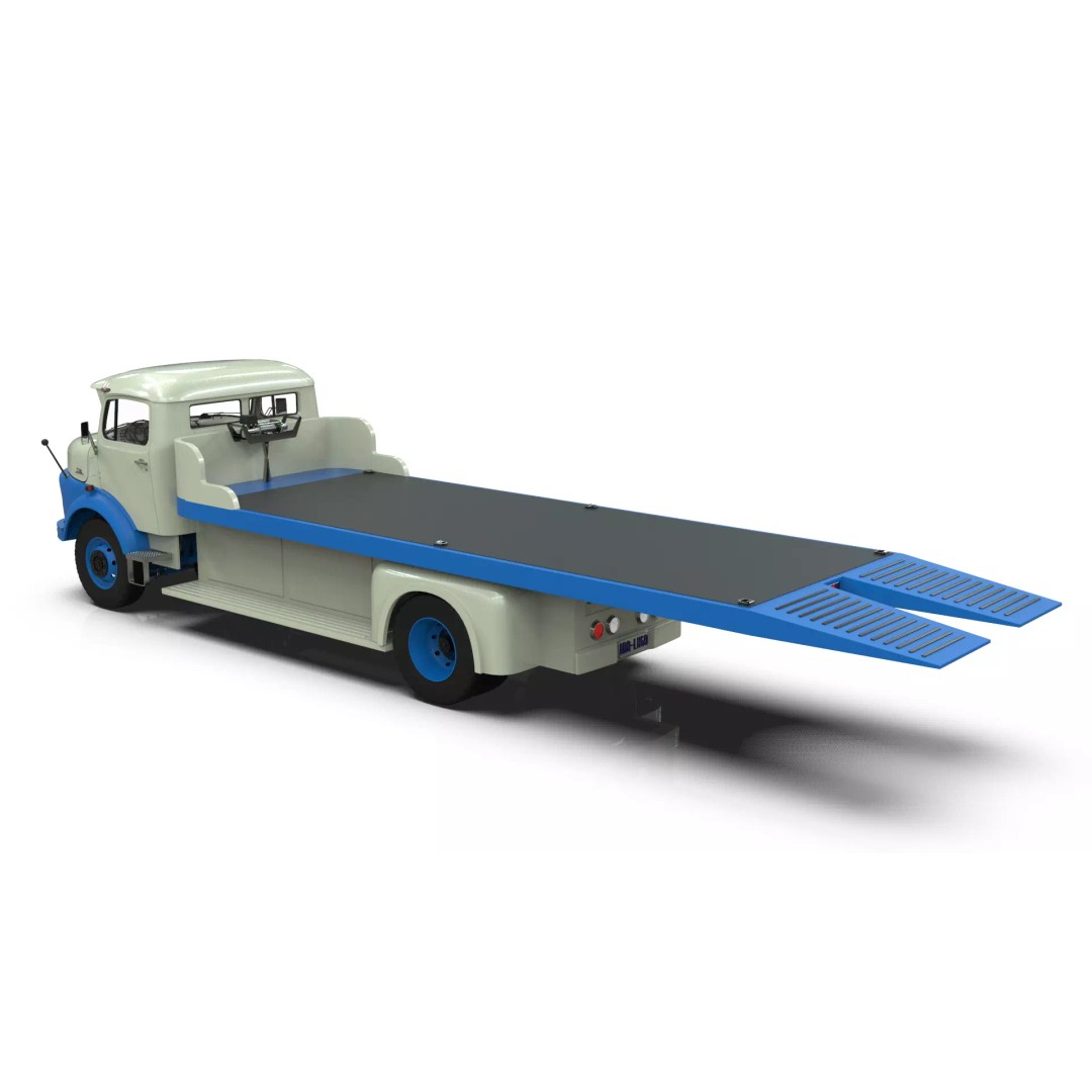 Mercedes-Benz LAK 710 4x4 Truck 3D Model – Classic Car Carrier, Blender - View 8