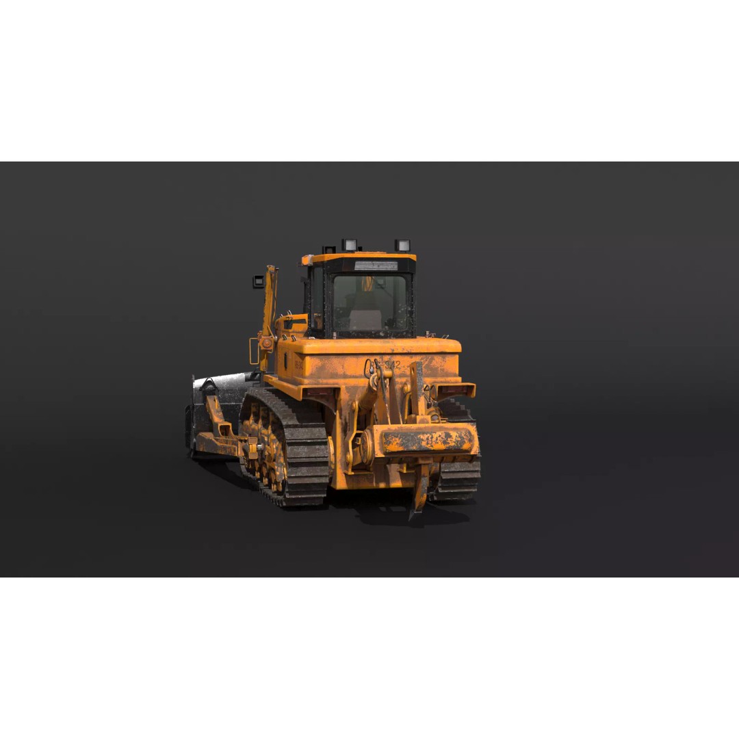 Modern Bulldozer 3D Model – PBR Industrial Asset, FBX, OBJ - View 20