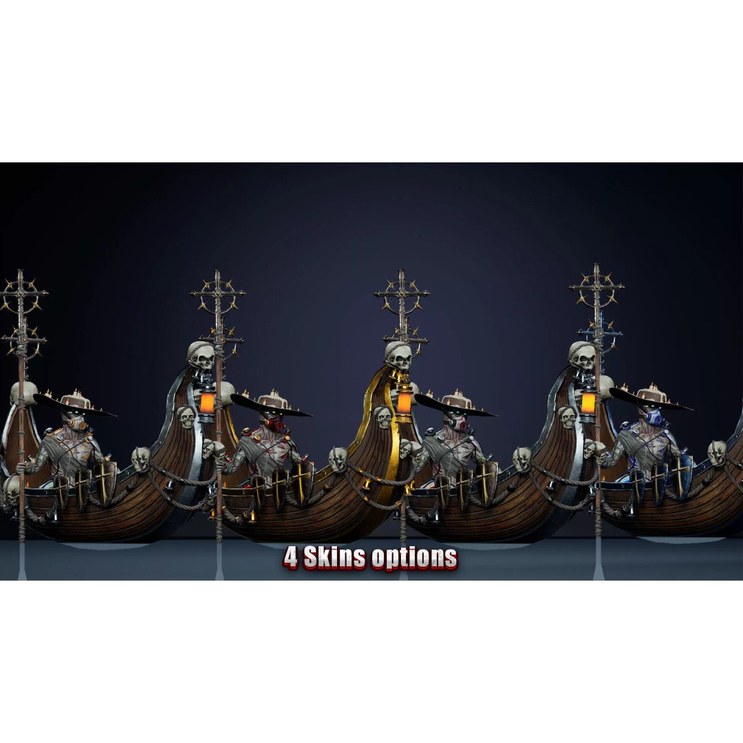 Fantasy Cyborg 3D Model – Low Poly Game Ready Character, FBX - View 3
